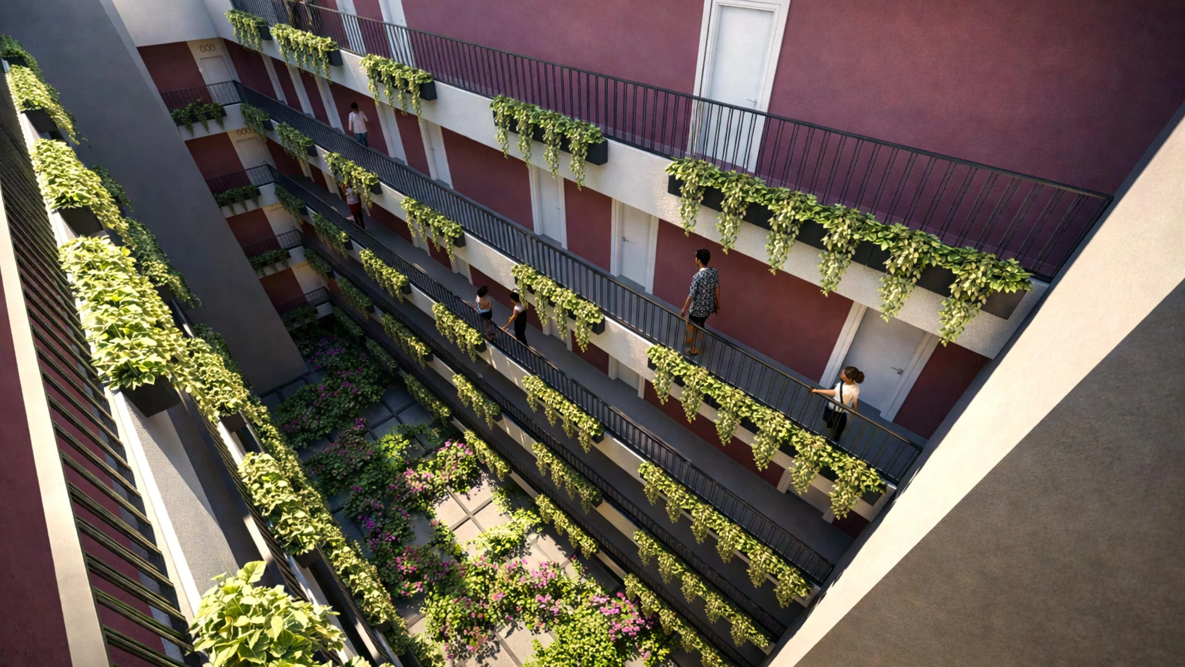 Ondara atrium — aerial top view