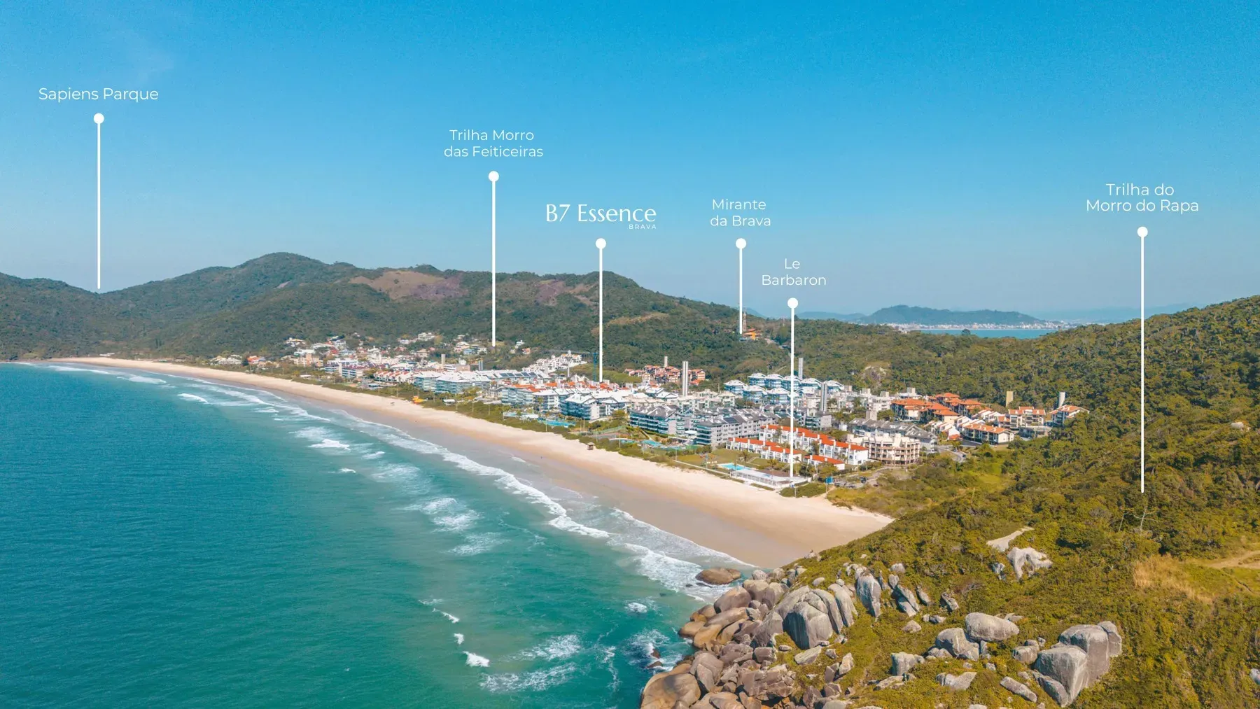 B7 Essence Brava aerial location map