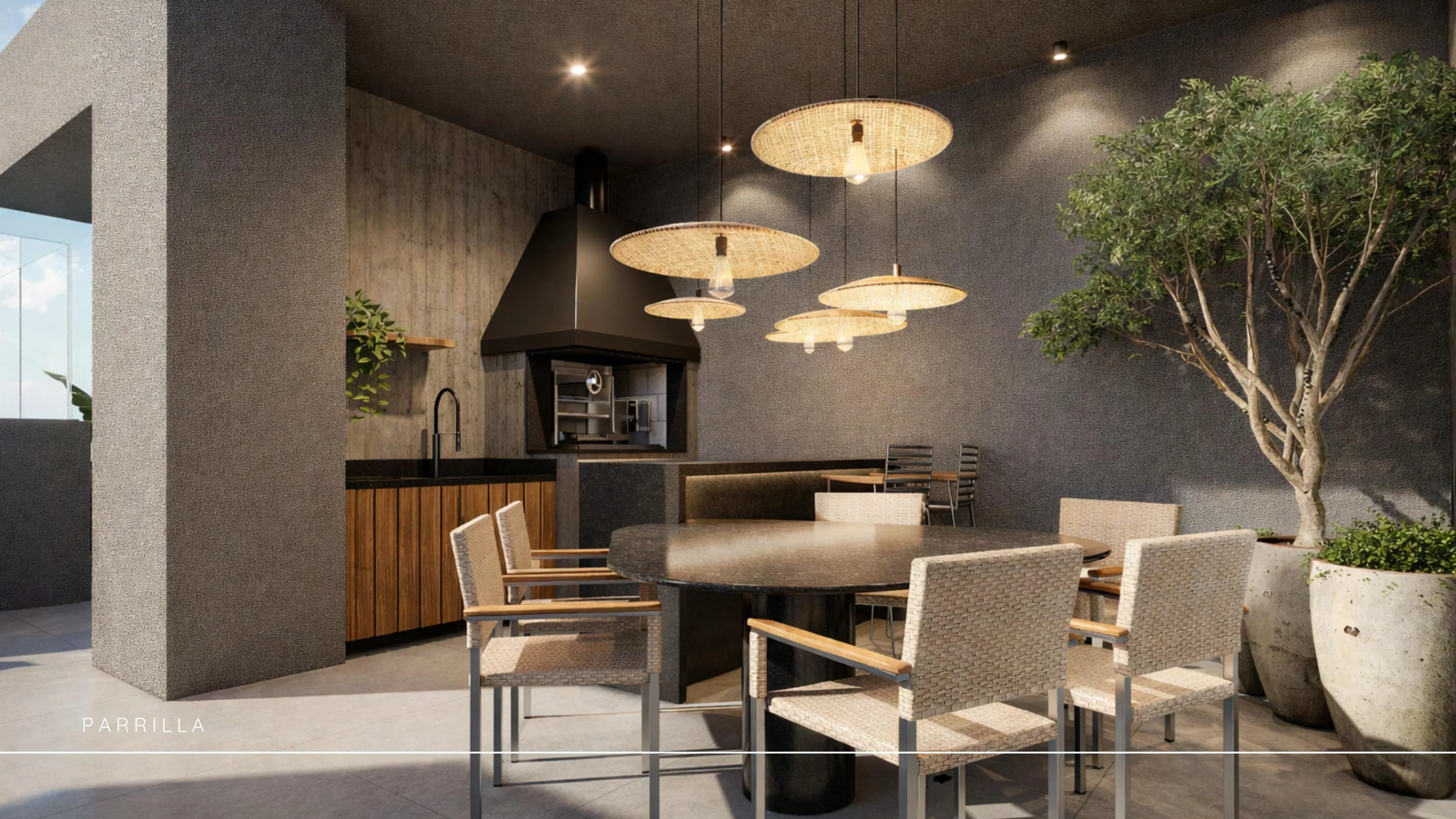 Grill area at Ondara Canajurê