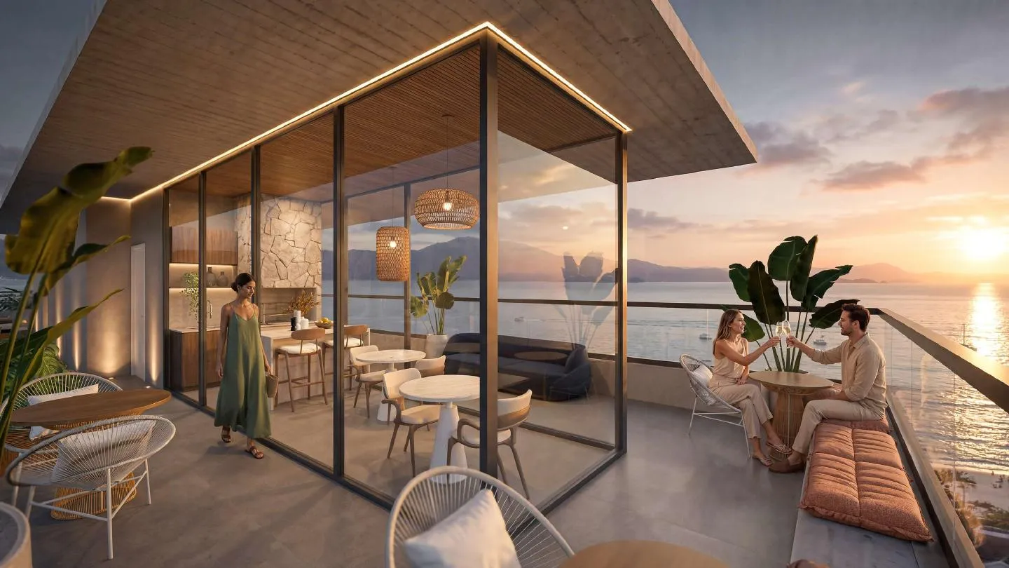 Gourmet en el rooftop — Apoena Studios Jurerê
