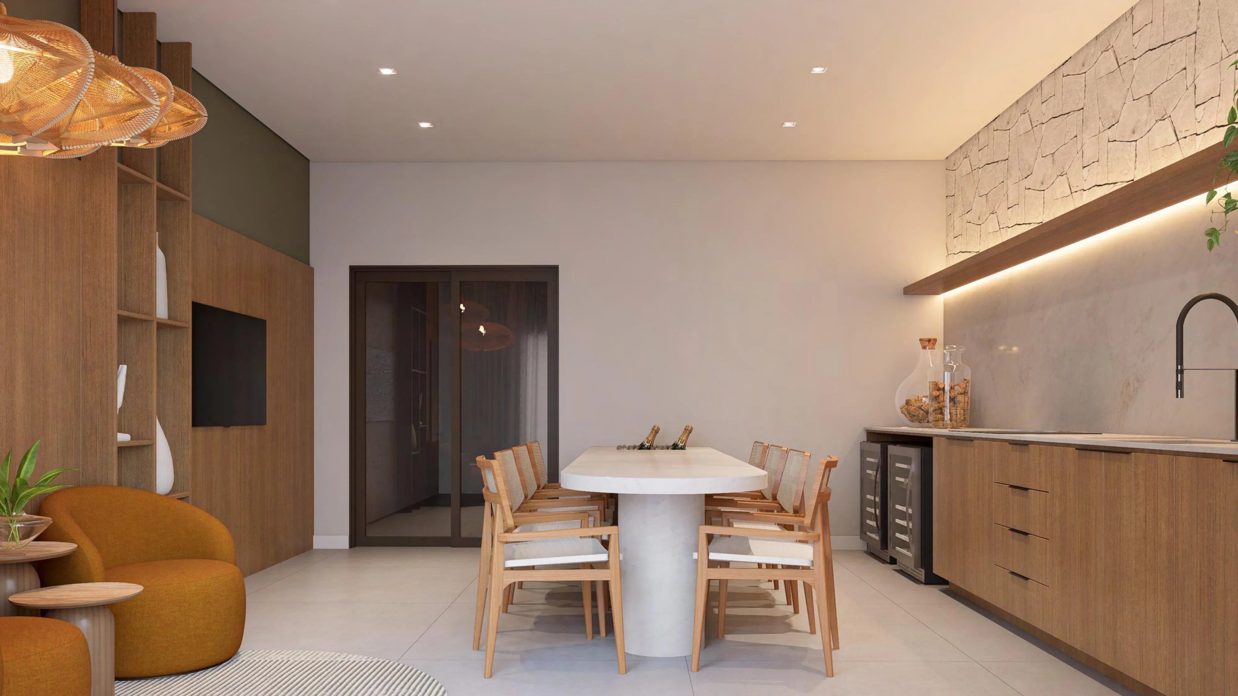 Party room at Ondara Residence